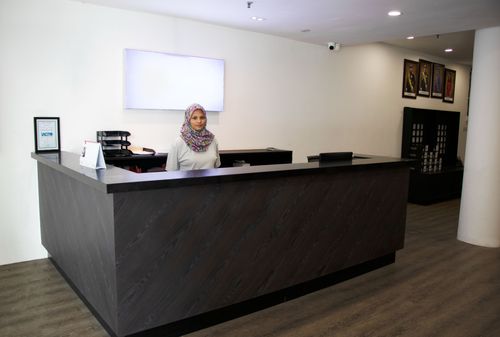 Front reception desk